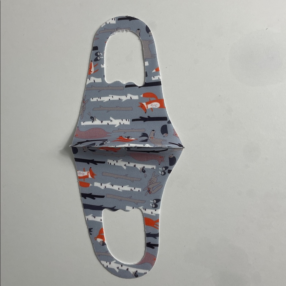 6ct Cute Patterned Kids Face Masks - Assorted Animal Prints (Blue, White, Gray)